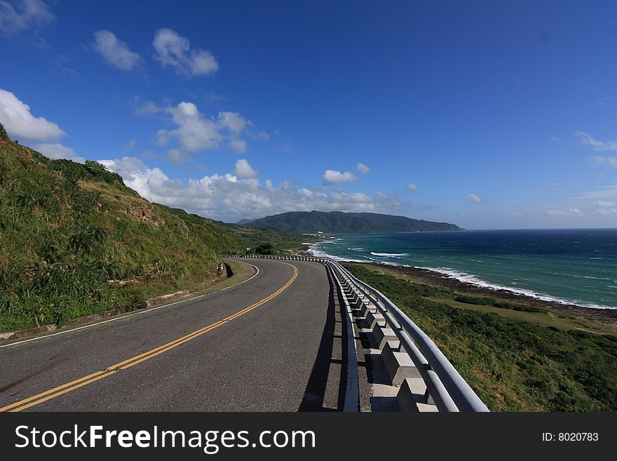 The picture was taken on the road to Kenting in Taiwan. Kenting is one of the most beautiful place in Taiwan