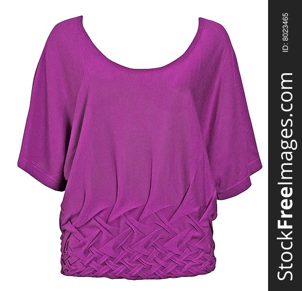 Woman fashion violet color blouse