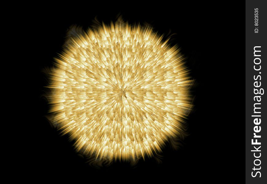 On the image planet explosion on a black background. On the image planet explosion on a black background