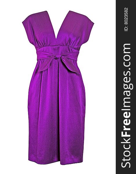Woman fashion violet color dress