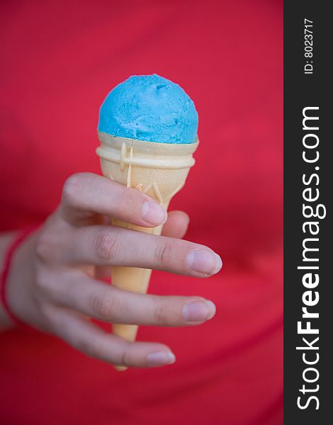 Blue ice cream