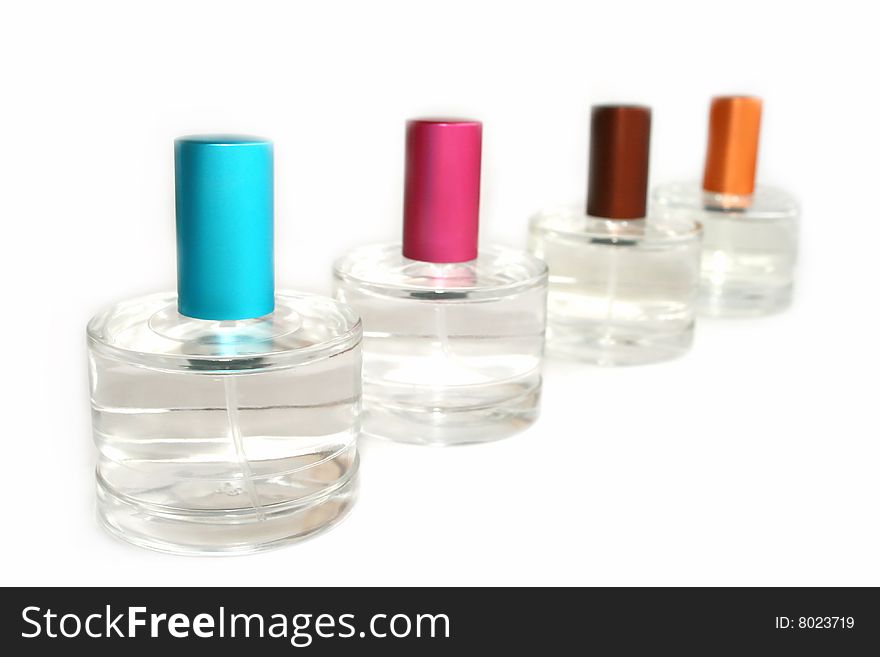 Perfumery isolated on a white background