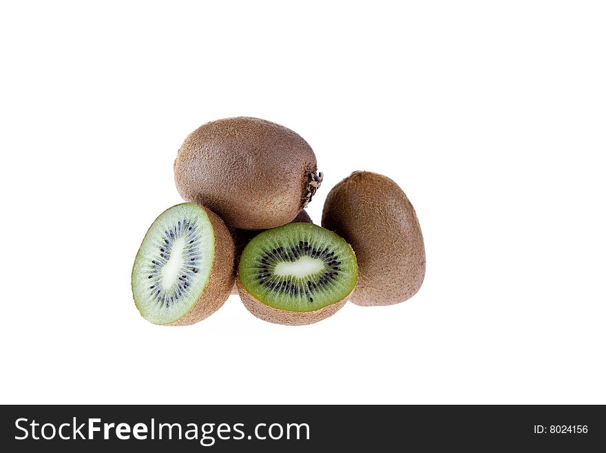 Studio photo of kiwi fruit