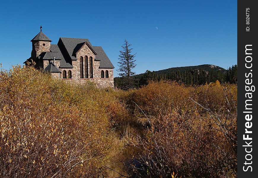 Old Historic church in the Colorado mountains.