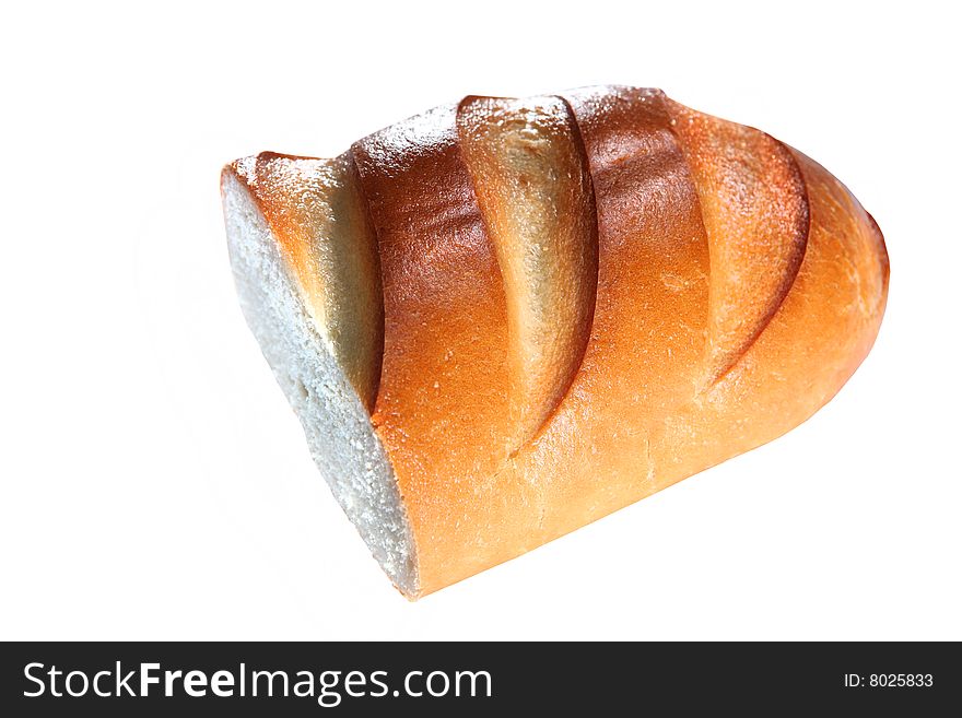 Oven bread against white background. Oven bread against white background.