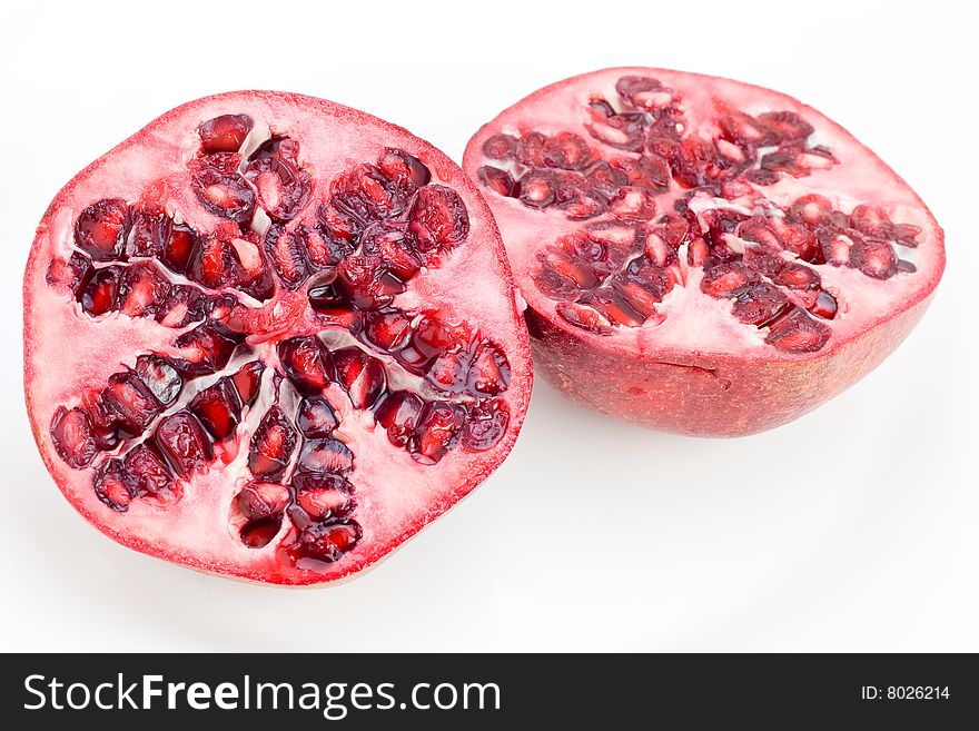 Halved Pomegranate