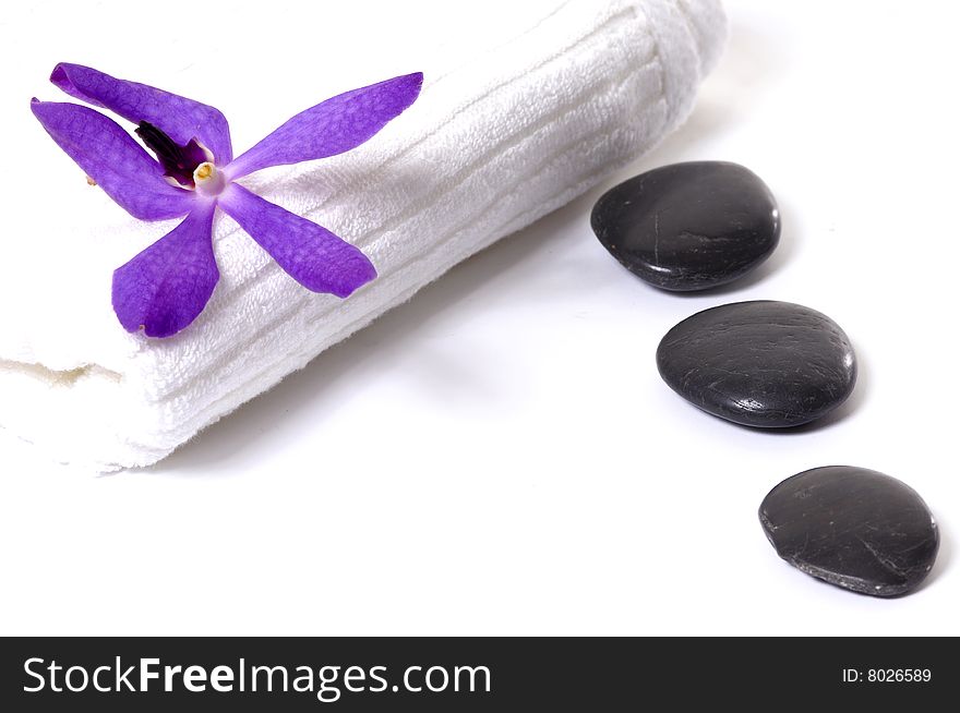 Spa objects on white background. Spa objects on white background