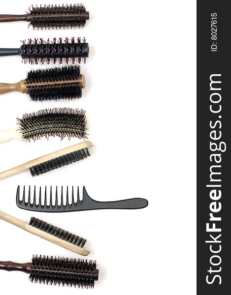 Compact Black Comb on white background