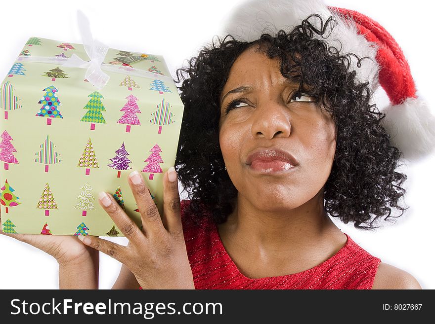 Woman Guessing Her Gift