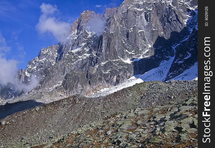 Mountain landscape in clear day. Mountain landscape in clear day