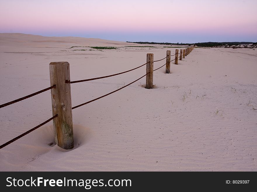 Stockton dunes at Anna Bay in NSW, Australia. Taken shortly after sunset. Stockton dunes at Anna Bay in NSW, Australia. Taken shortly after sunset.