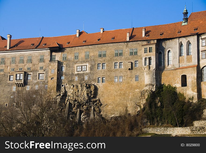 Picture of a castle Cesky Krumlov taken at early spring time. Picture of a castle Cesky Krumlov taken at early spring time.