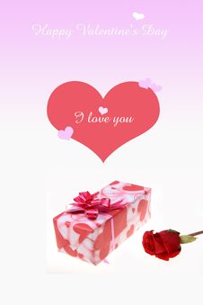 Roses With Gift Box Stock Photos Roses With Gift Box Stock Photos