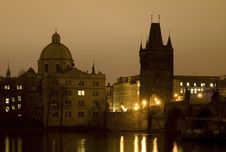 Prague - Charles Bridge Stock Photo Prague - Charles Bridge Stock Photo