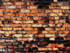 Laying Of A Wall From A Brick Stock Images