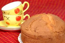 Fruit Cake With Tea Stock Photos Fruit Cake With Tea Stock Photos