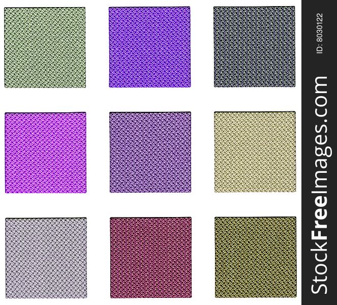 Color sampler isolated over white