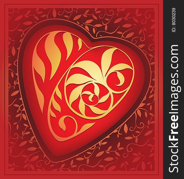 Greeting card to Valentine's day or wedding. Available in vector format. Greeting card to Valentine's day or wedding. Available in vector format.