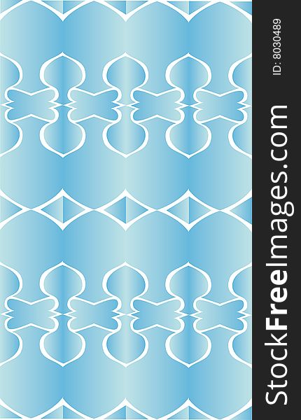 Seamless blue pattern - in a vector illustration