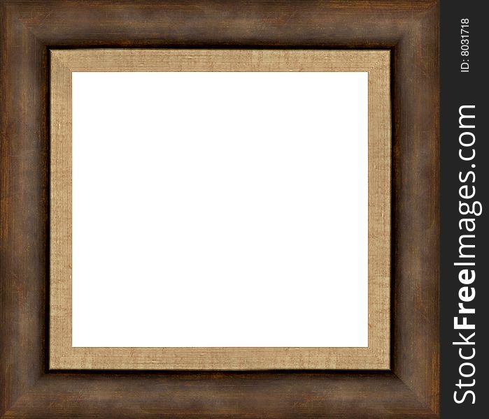 A picture frame on a white