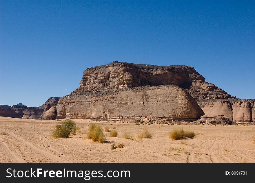 Rock's hill in a desert