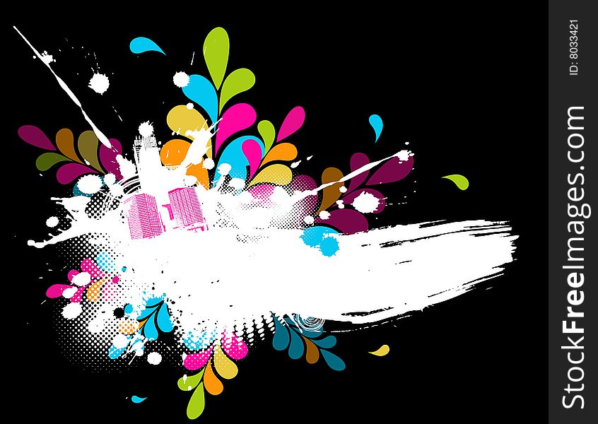 Colorful Abstract Illustration. Vector