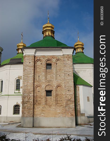 Kiev-Pechersk Lavra monastery in Kiev. Ukraine (Malorussia) At winter