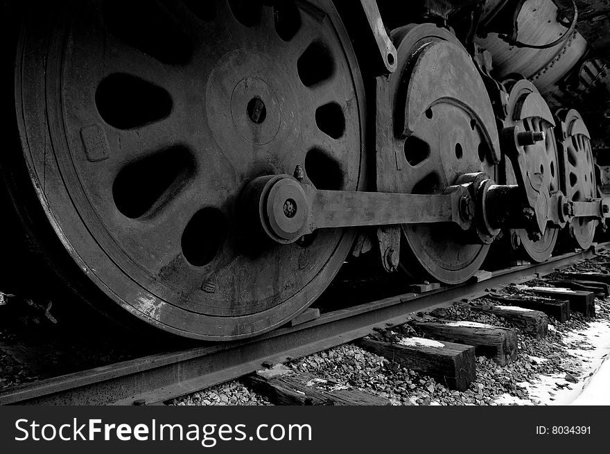 Steam engine wheels, New Hope, PA. Steam engine wheels, New Hope, PA