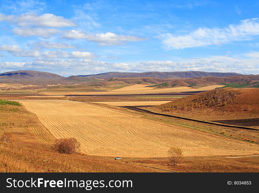 The beautiful Pastoral scenery from northern china