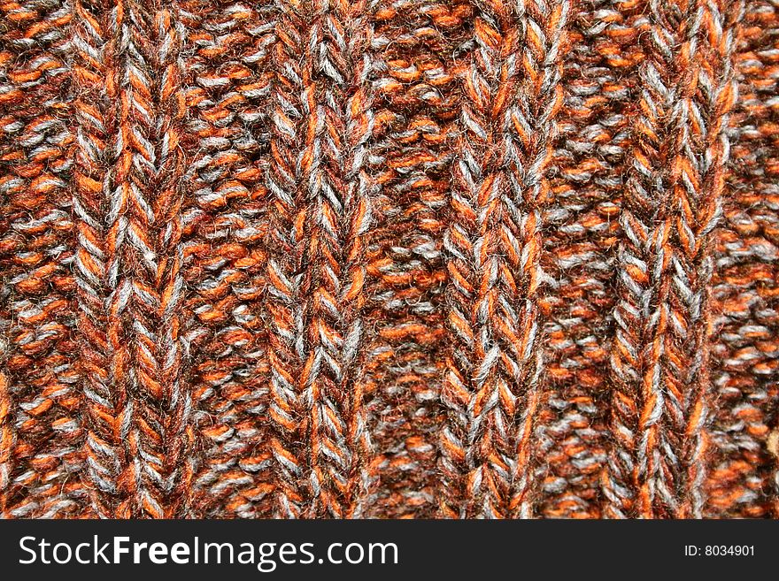 Colorful Knitted Wool Texture