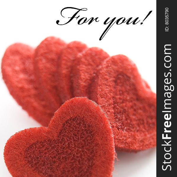 Some red valentines hearts with space for your text. Some red valentines hearts with space for your text