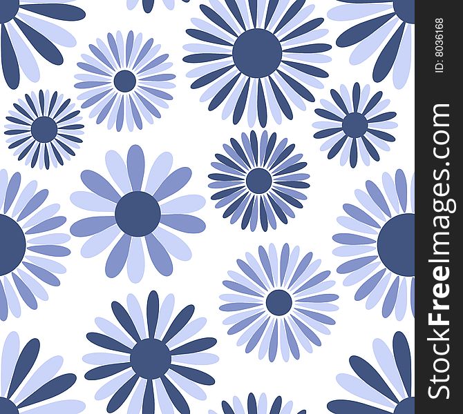 Seamless nature pattern with flowers. Seamless nature pattern with flowers