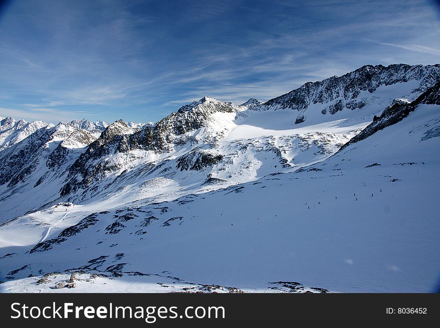 Alps Winter View