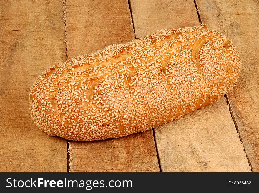 Sesame Bread Isolated