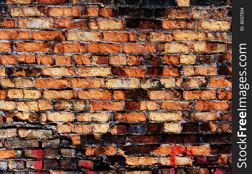 Laying of a wall from a brick Ð°bstract background