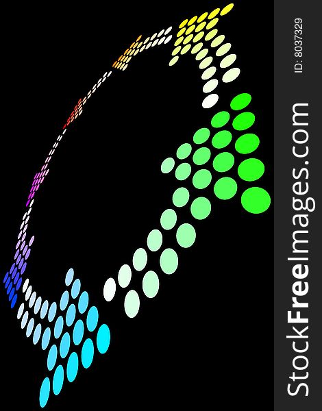Vector illustration of Rainbow Loop