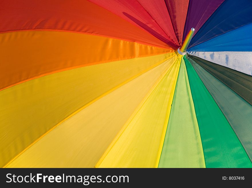 Rainbow umbrella abstract backgrounds and colors