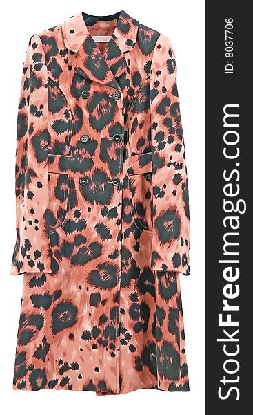 Woman fashion leopard color dress coat