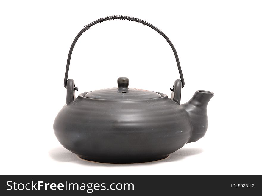 Chines teapot isolated om white background