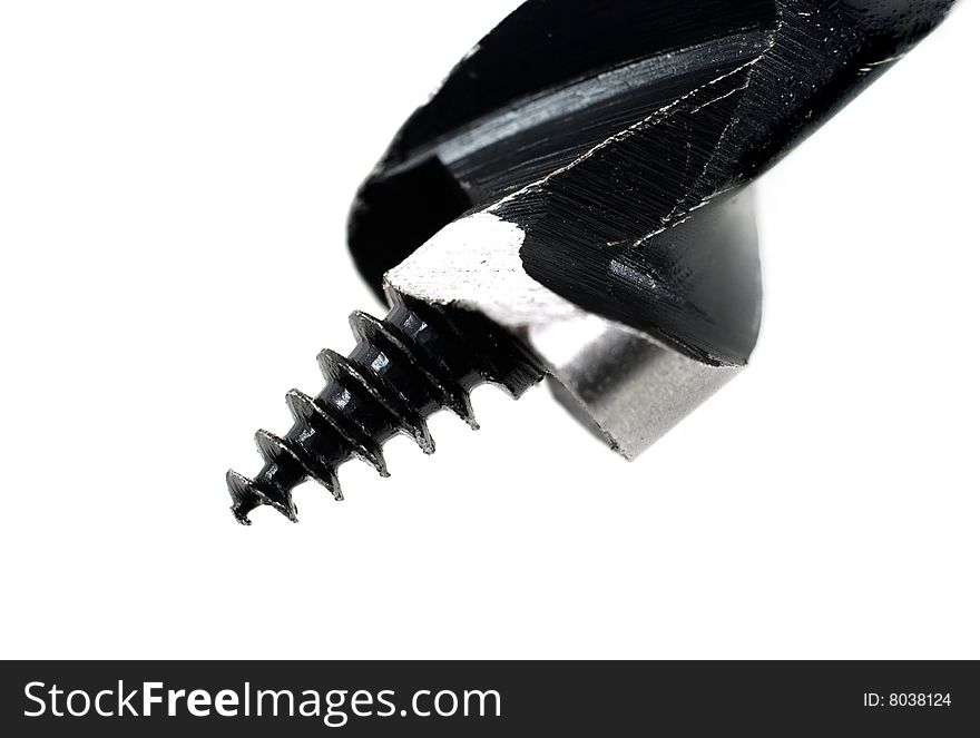 Stock pictures of drill bits with augers