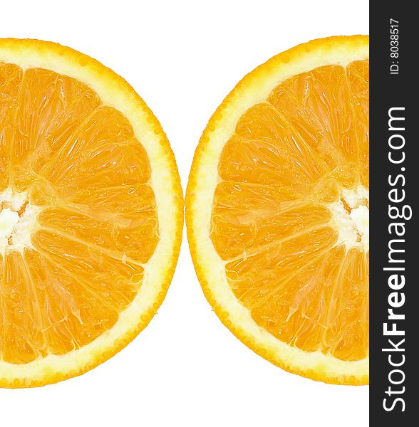 Coloured Orange Slince