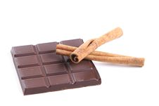 Chocolate And Cinnamon Royalty Free Stock Images Chocolate And Cinnamon Royalty Free Stock Images