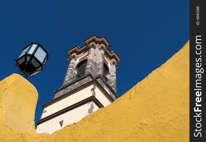 Bell tower of the Templo de la Inmaculada Concepcion (Las Monjas), San Miguel de Allende, Mexico