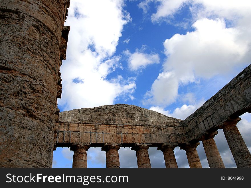 Greek Temple Columns, Sicily