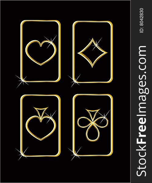 Vector play card set eps 8