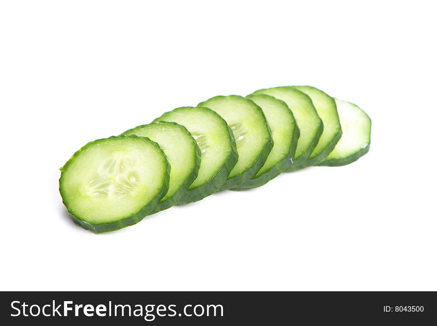 Cucumber Isolated On White