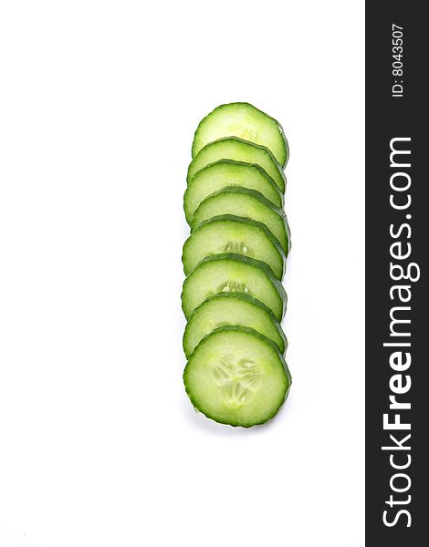 Cucumber Isolated On White