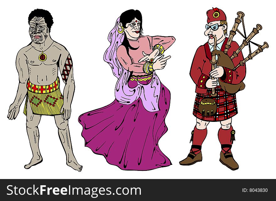 Moor, Dancer And Scotsman