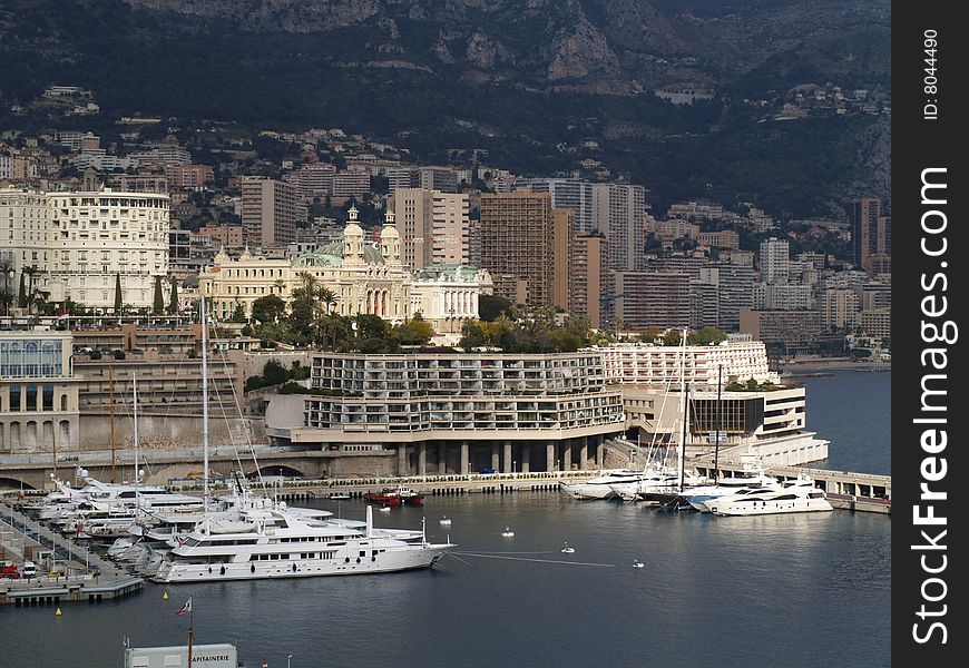 Monte Carlo harbour with the famous casino