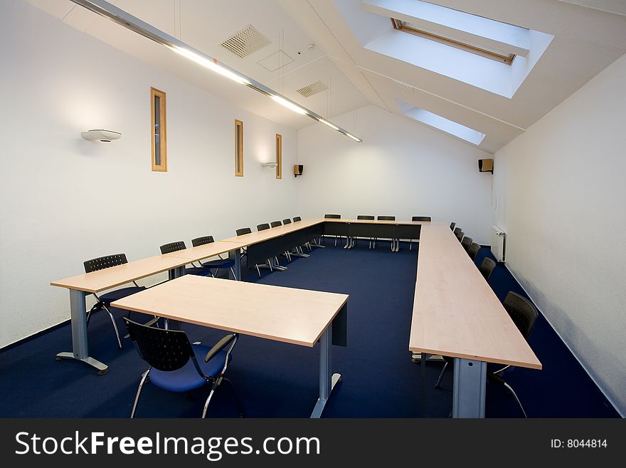 Empty small classroom for students. Empty small classroom for students